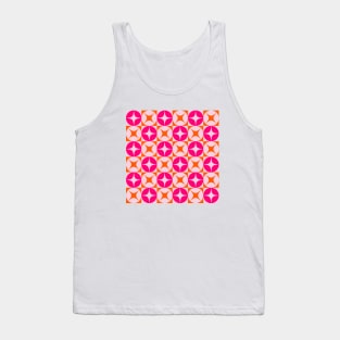 Pink and orange patterns, Digital art, modern art, aesthetic patterns Tank Top